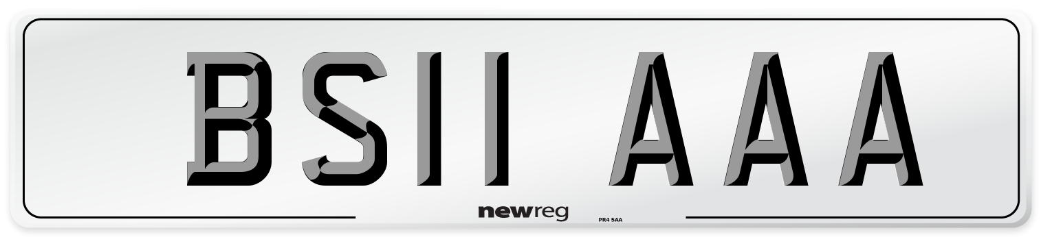BS11 AAA Number Plate from New Reg